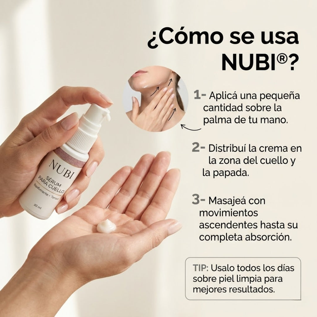 Serum NUBI® - Elimina Papada y Rejuvenece tu Cuello